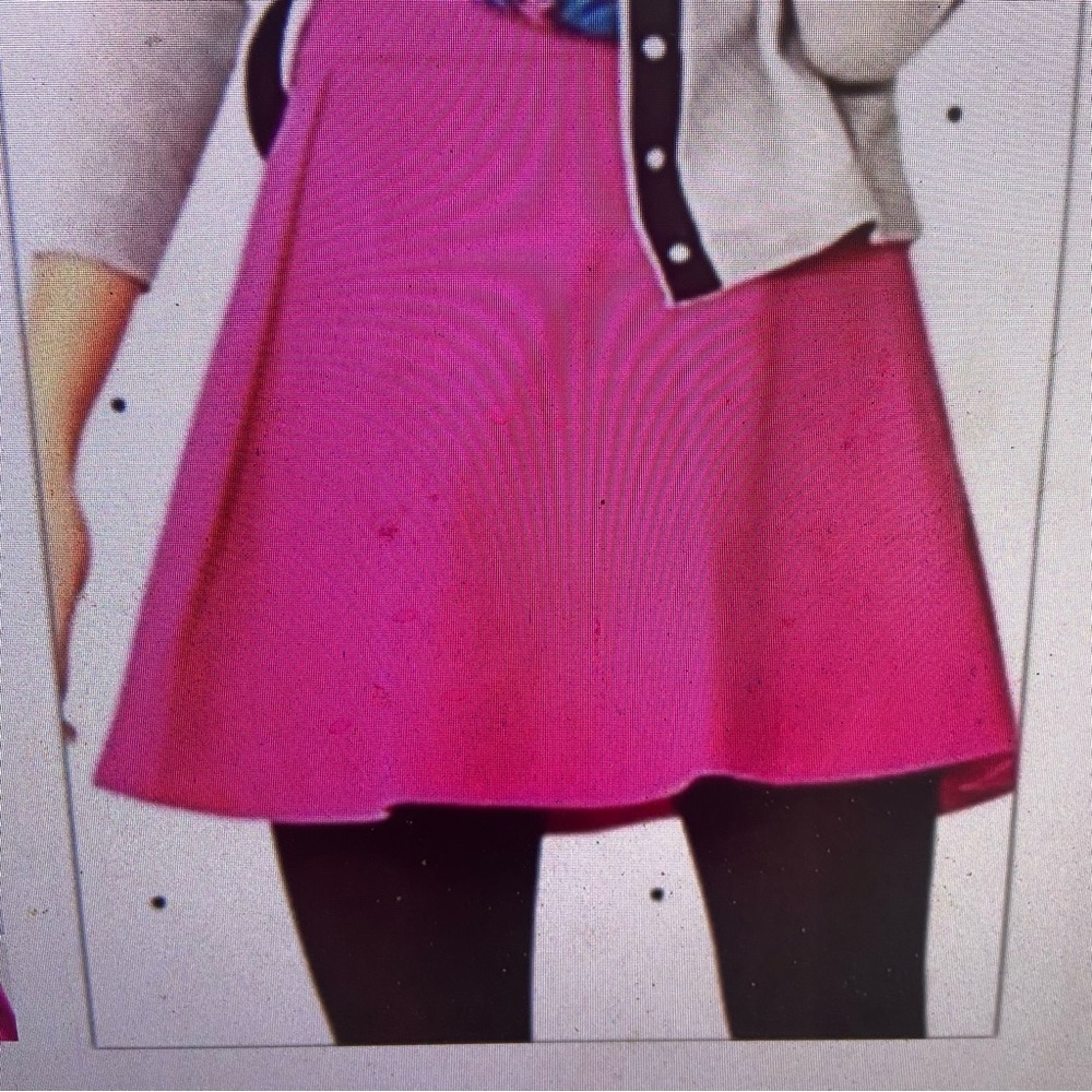 Kate Spade Saturday Hot Pink Barbiecore Pleated Pocket Mini Skirt Y2K Influence